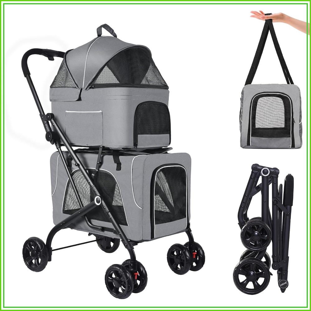 Pet Stroller Carrier - Double Pet Stroller With 2 Detachable