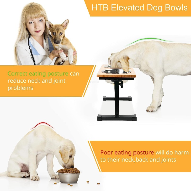 Wooden Raised Dog Bowl Adjusta - Pet Supplies Pet Shop review and price