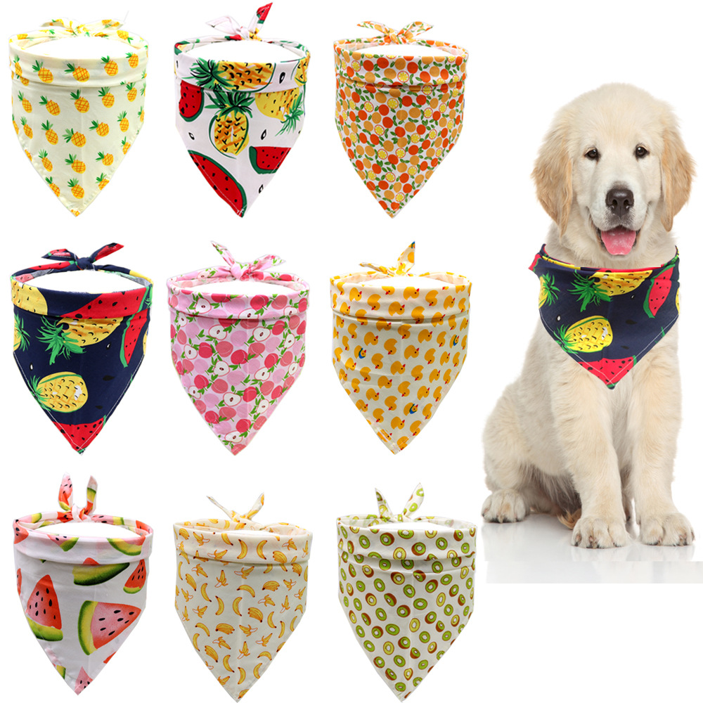 Pet saliva towel Fruit pet sca - Pet Supplies Wholesale review and price