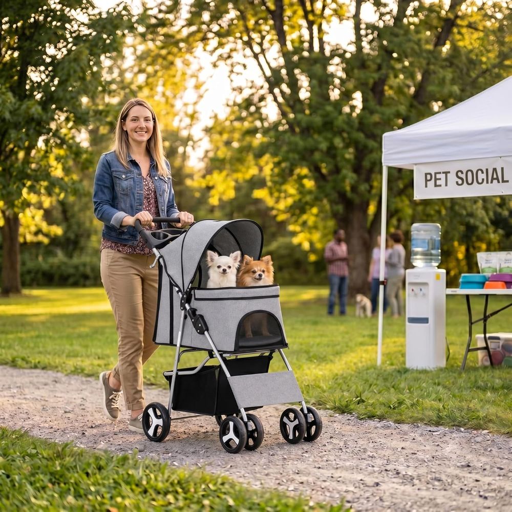 Pet Stroller, Cat/Dog Stroller - Pet Stroller Carrier review and price