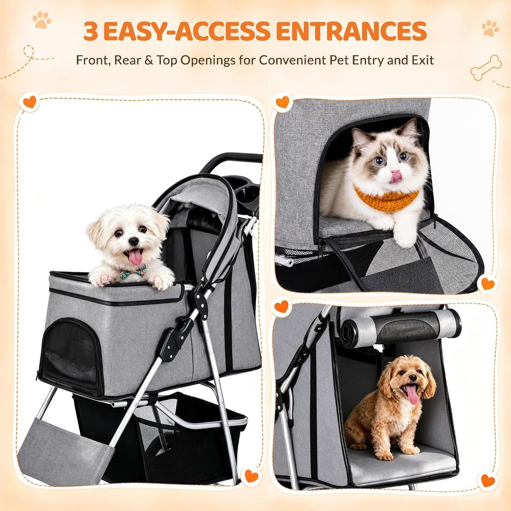 Pet Stroller, Cat/Dog Stroller - Pet Stroller Carrier review and price