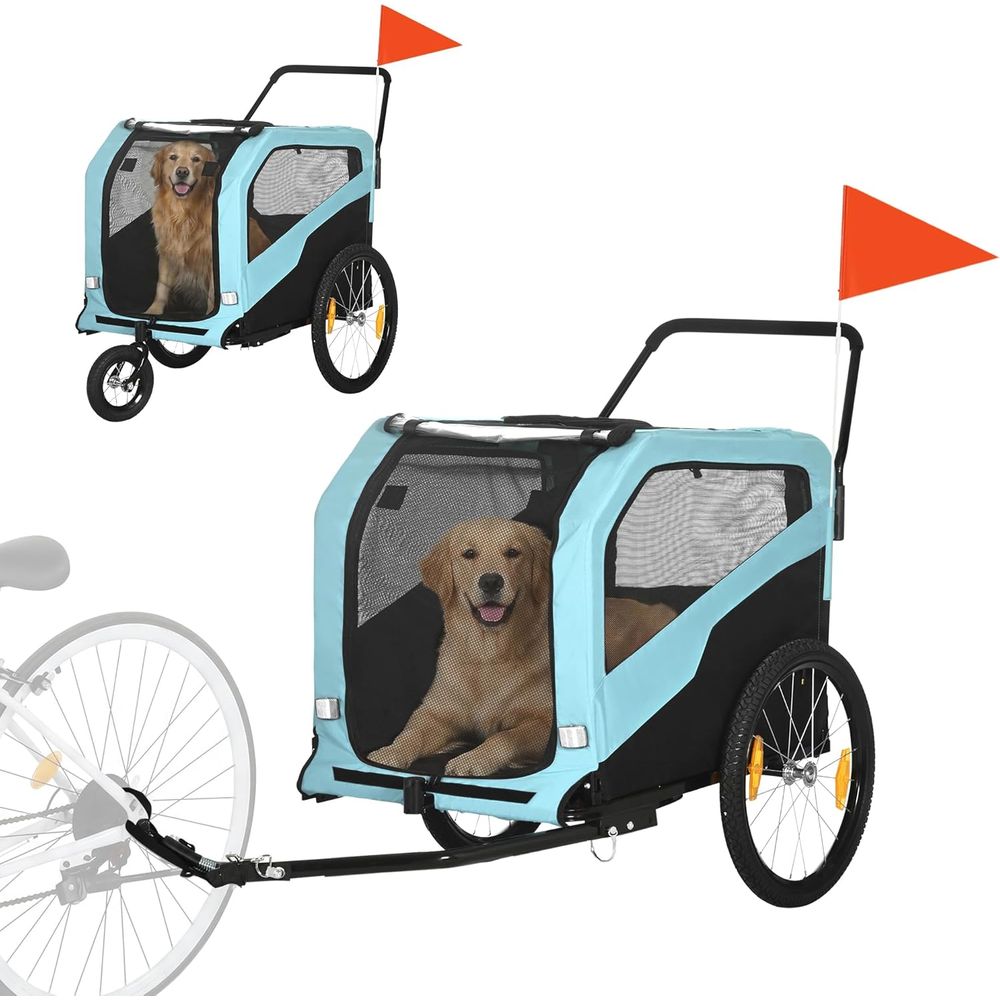 2-in-1 Dog Bike Trailer Pet St - Pet Stroller Carrier review and price