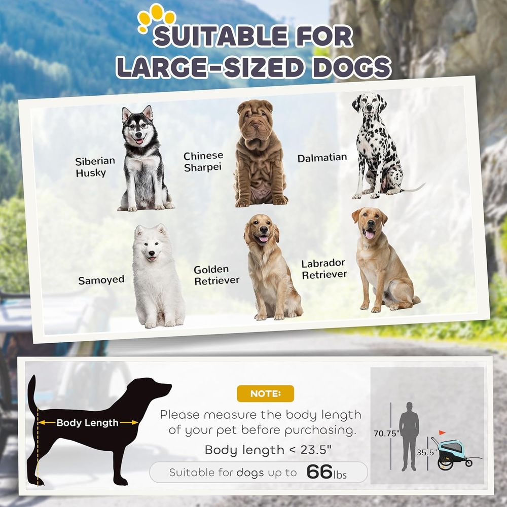2-in-1 Dog Bike Trailer Pet St - Pet Stroller Carrier review and price