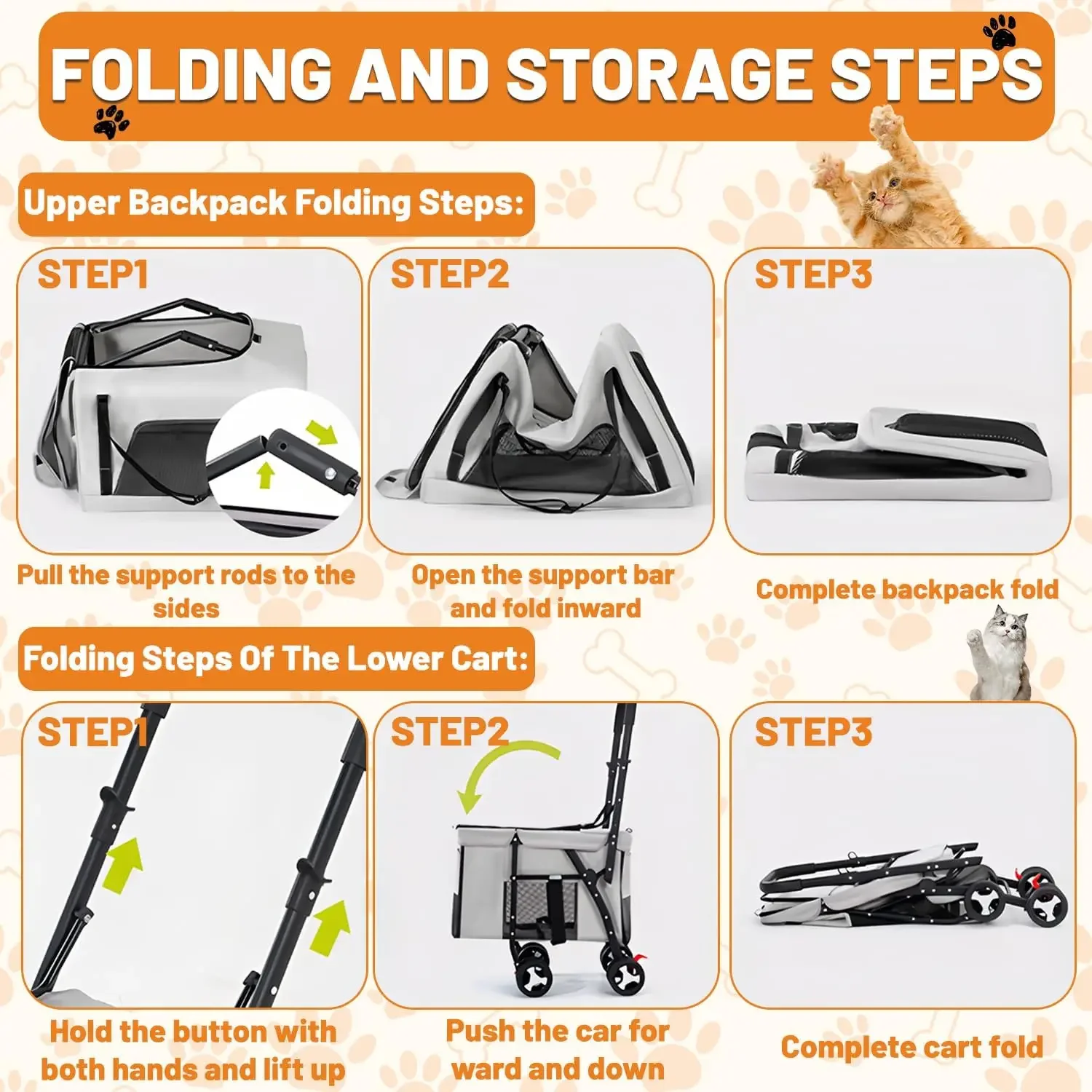 Double Pet Stroller Pet Travel - Pet Stroller Carrier review and price