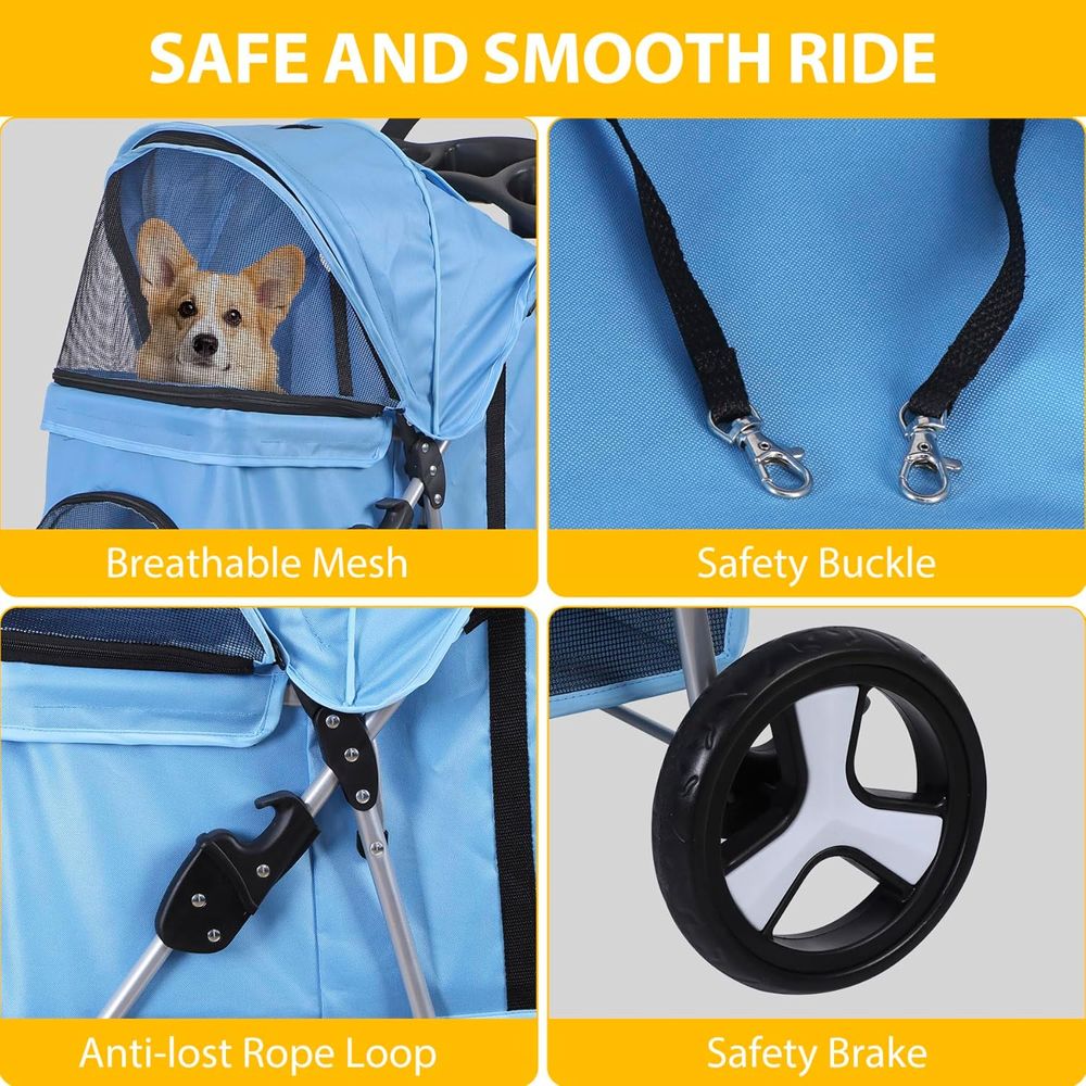 Pet Stroller for Cats and Dogs - Pet Stroller Carrier review and price